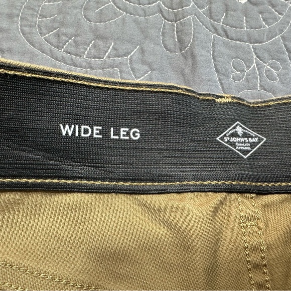 St Johns Bay Women’s Tan Hi Rise Wide Leg Jeans NWT Size 4 - Picture 6 of 13